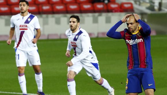 El FC empato en su último partido en el Camp Nou contra el Eibar