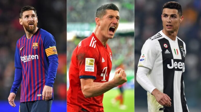 Cristiano, Messi y Lewandowski aspirantes a Globe Soccer Awards 2020