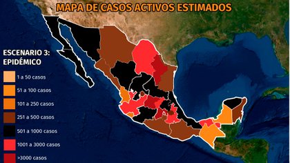 México registran alzas de contagios por COVID1-9 en seis estados