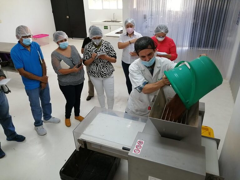 CENTA capacita sobre el procesamiento de cacao a chocolate