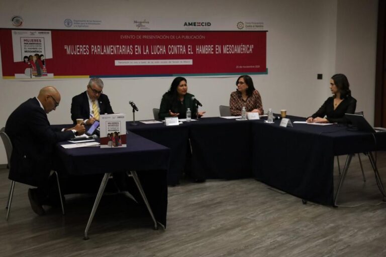 AMEXCID y la FAO presenta en el Senado de México la publicación “Mujeres parlamentarias en la lucha contra el hambre en Mesoamérica”