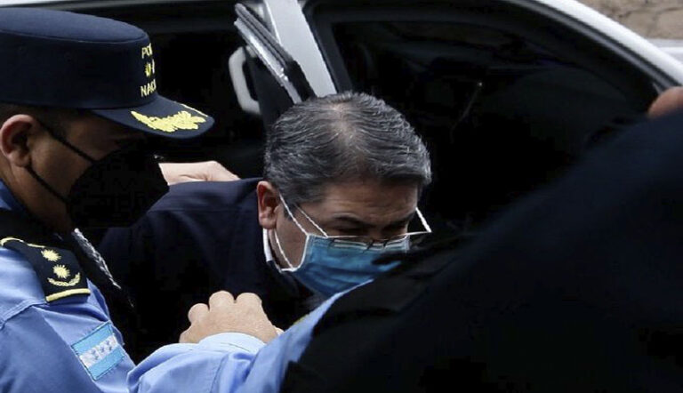 Dictan prisión provisional para el expresidente de Honduras Juan Orlando Hernández