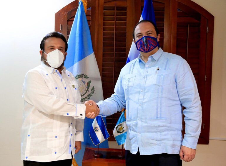 Vicepresidente de la República Félix Ulloa aborda integración aduanera con canciller de Guatemala