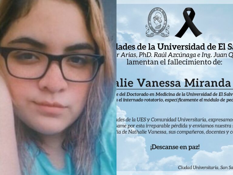 Conmoción e indignación tras muerte de estudiante de Medicina de la UES