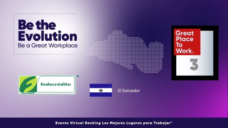 FEDECRÉDITO recibe la certificación como uno de los mejores lugares para trabajar en El Salvador, Centroamérica y el Caribe
