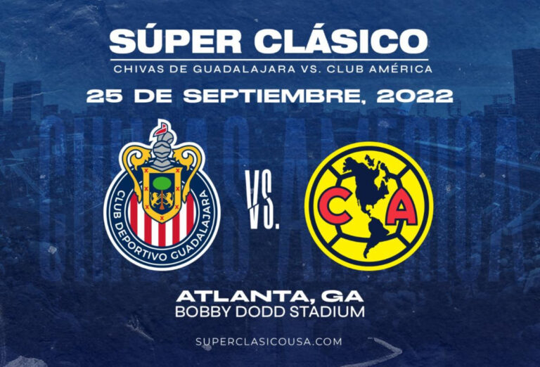 Chivas de Guadalajara vs. Club América en el Bobby Dodd Stadium