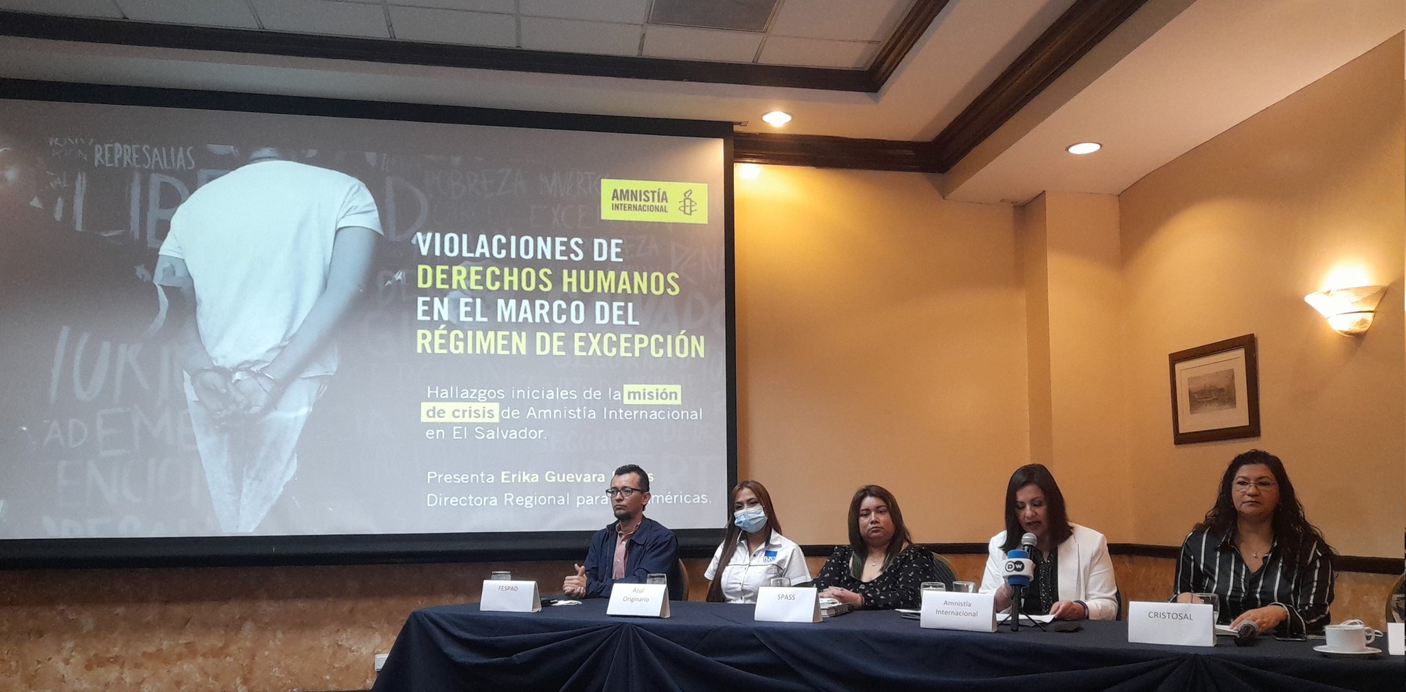 Amnistía Internacional denuncia crisis de derechos humanos en El Salvador