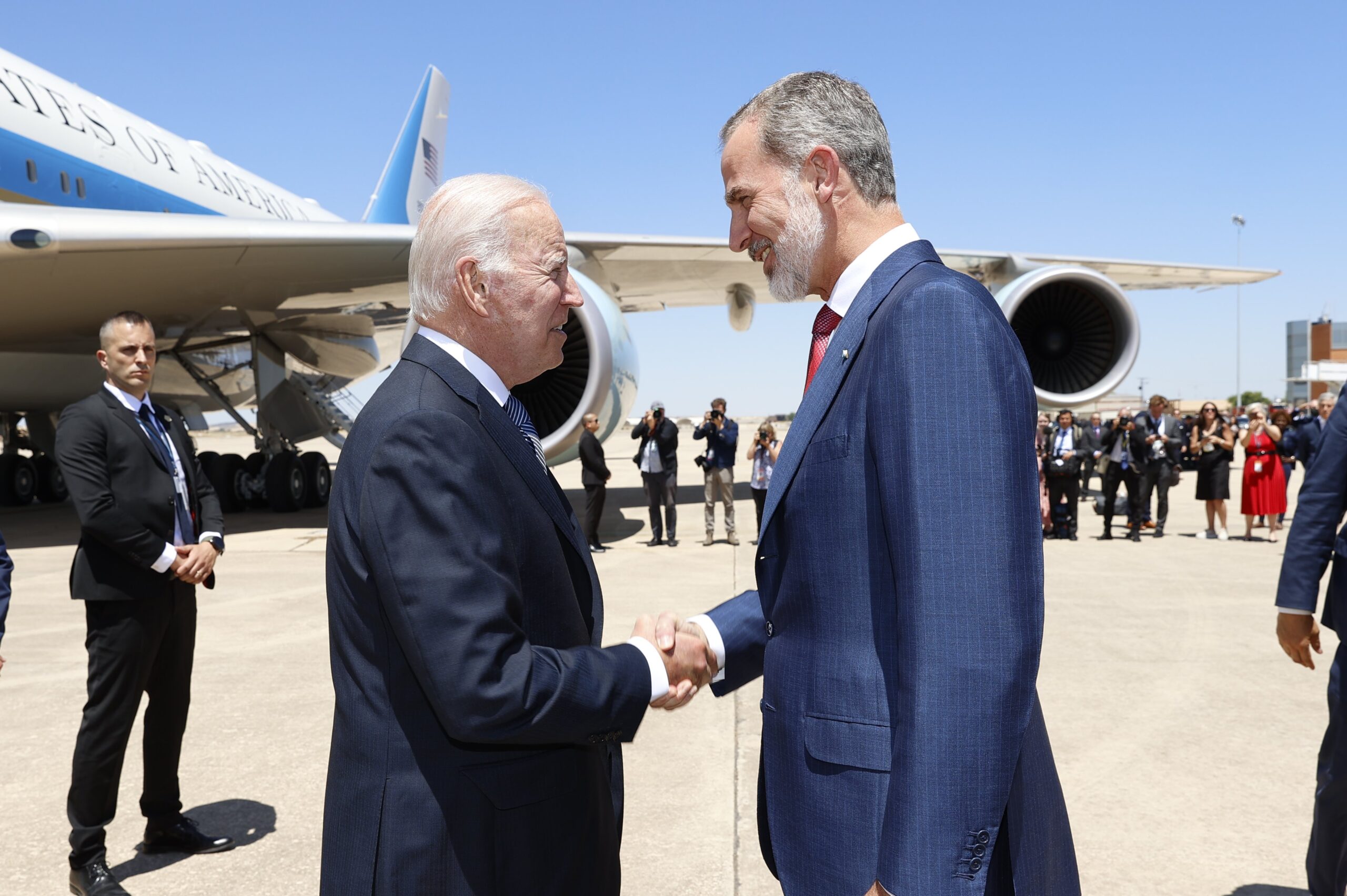 Biden llega a España para participar en la cumbre de la OTAN