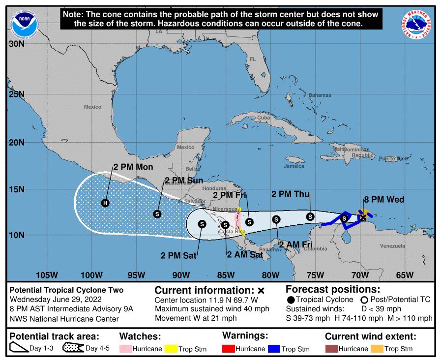 Potencial Ciclón puede convertirse en Tormenta Tropical afectando a El Salvador
