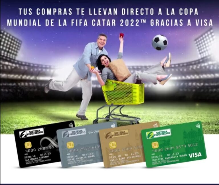 Tus compras con tarjetas Visa del SISTEMA FEDECRÉDITO te llevan al Mundial de Catar 2022