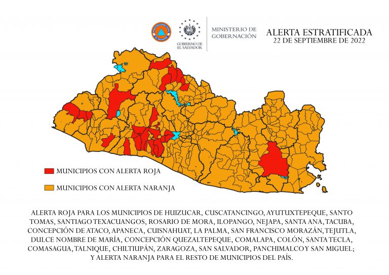 Emiten Alerta Roja en 29 municipios por las emergencias provocadas por lluvias