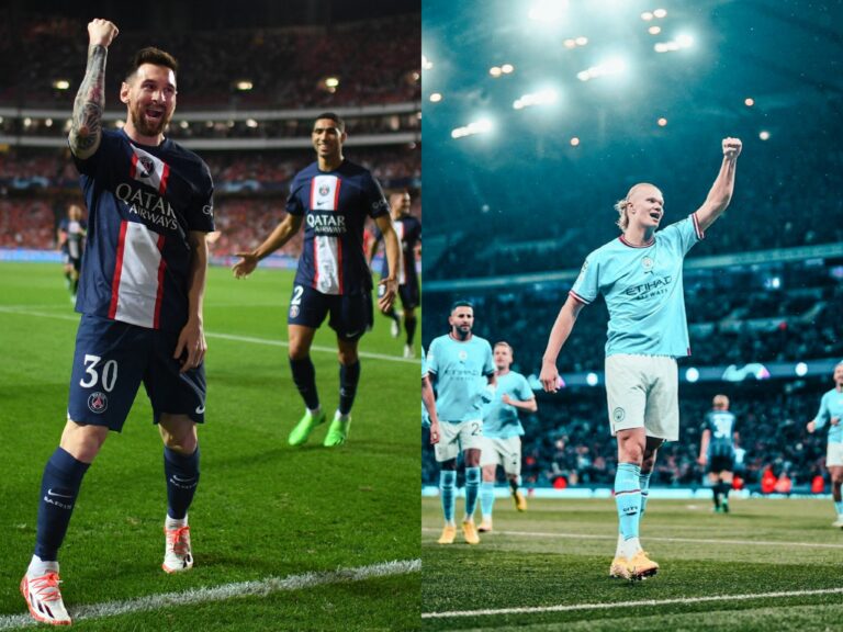 Haaland sigue sorprendiendo con el City y el PSG de Messi empata en Lisboa en la Champions