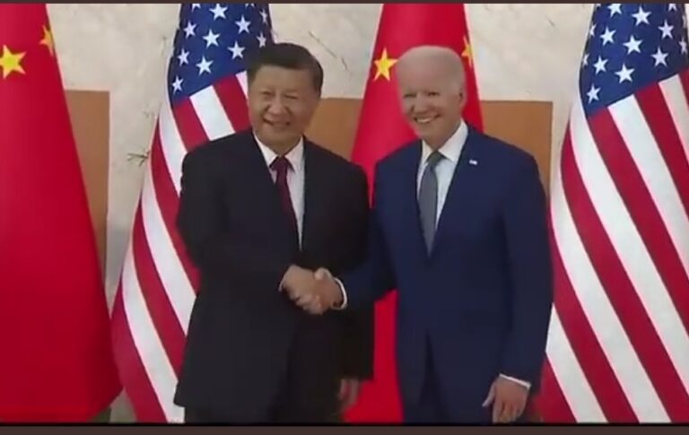 Biden y Xi se estrechan la mano por primera vez como presidentes de cara a la cumbre del G20 en Bali